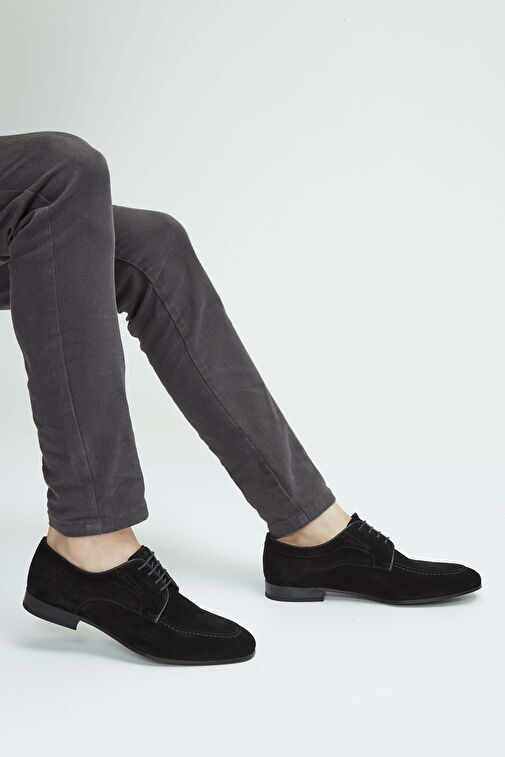 Tamer Tanca Siyah Erkek Süet Günlük Ayakkabı 183 27302 ERK AYK SK23/24 - Görsel 4
