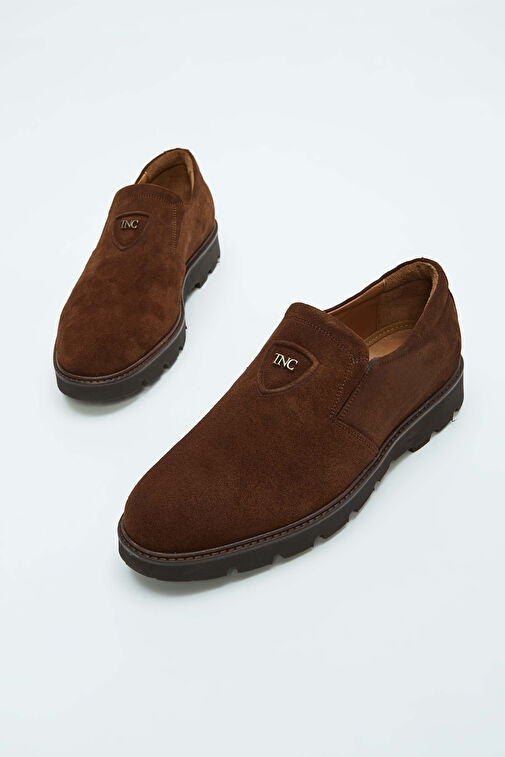 Tamer Tanca Erkek Hakiki Deri Kahverengi Süet Casual Ayakkabı - Görsel 2