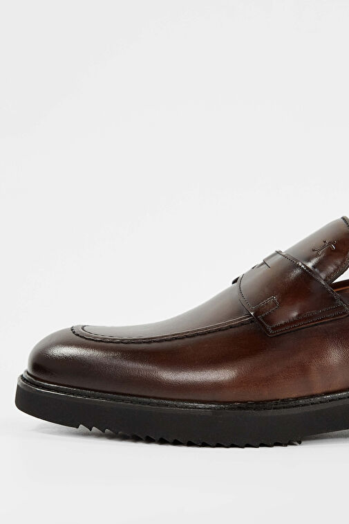 Tamer Tanca Siyah Erkek Deri Loafer 183 27351 ERK AYK SK23/24 - Görsel 3