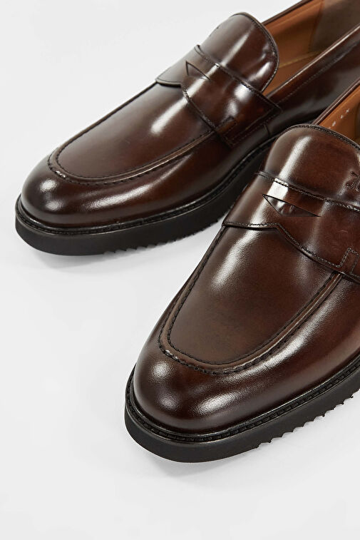 Tamer Tanca Siyah Erkek Deri Loafer 183 27351 ERK AYK SK23/24 - Görsel 4