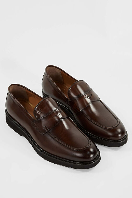 Tamer Tanca Siyah Erkek Deri Loafer 183 27351 ERK AYK SK23/24 - Görsel 2