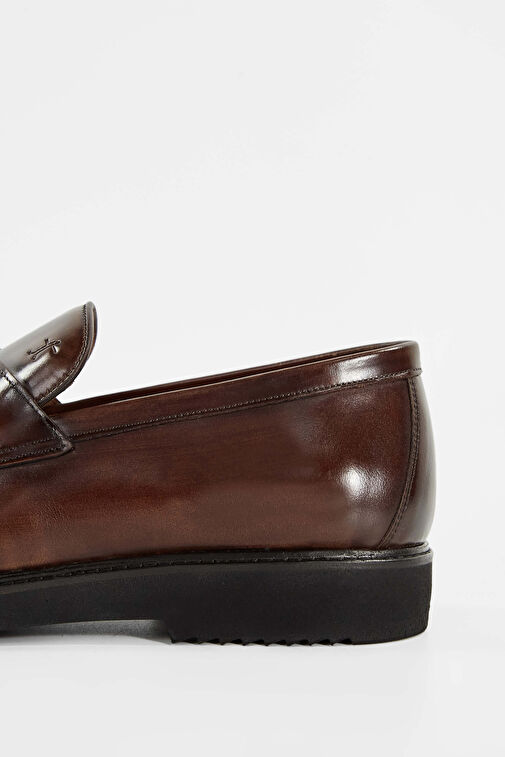 Tamer Tanca Siyah Erkek Deri Loafer 183 27351 ERK AYK SK23/24 - Görsel 7