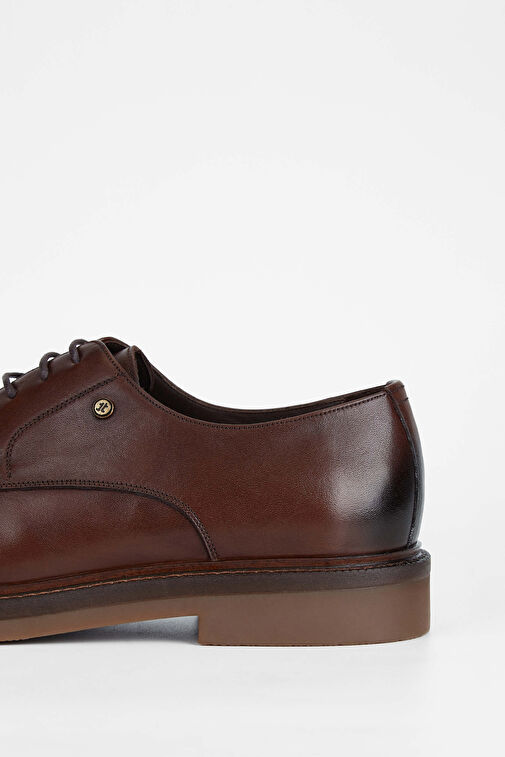 Tamer Tanca Erkek Hakiki Deri Kahverengi Casual Ayakkabı - Görsel 5