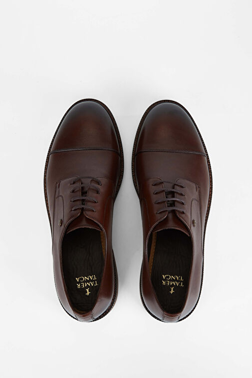 Tamer Tanca Erkek Hakiki Deri Kahverengi Casual Ayakkabı - Görsel 6