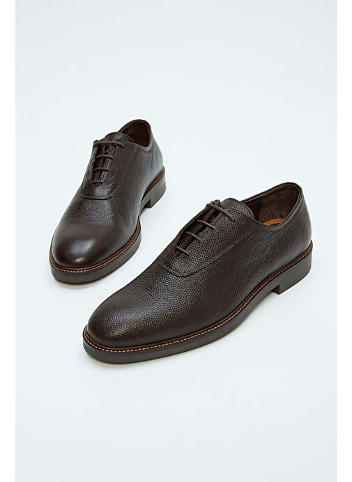Tamer Tanca Erkek Hakiki Deri Kahverengi Casual Ayakkabı - Görsel 2
