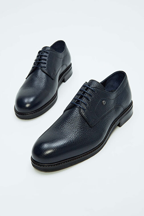 Tamer Tanca Erkek Hakiki Deri Lacivert Casual Ayakkabı - Görsel 2