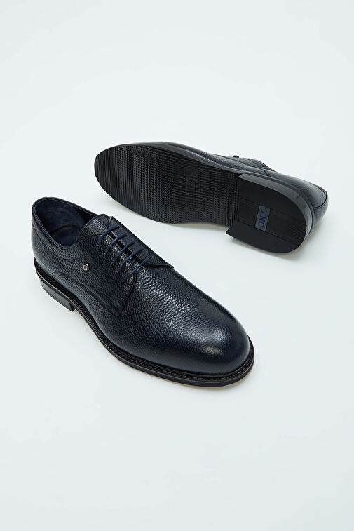 Tamer Tanca Erkek Hakiki Deri Lacivert Casual Ayakkabı - Görsel 4