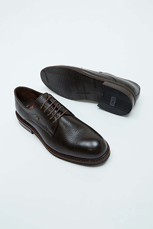 Tamer Tanca Erkek Hakiki Deri Kahverengi Casual Ayakkabı - Görsel 4