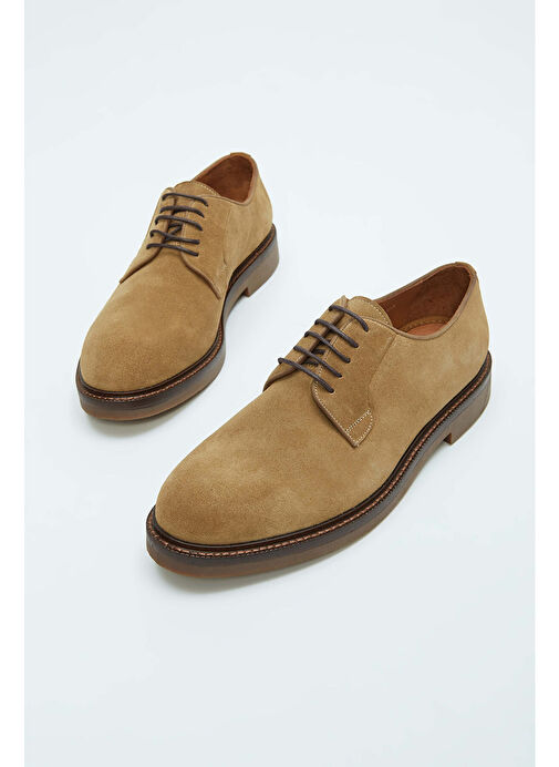 Tamer Tanca Erkek Hakiki Deri Bej Casual Ayakkabı - Görsel 2