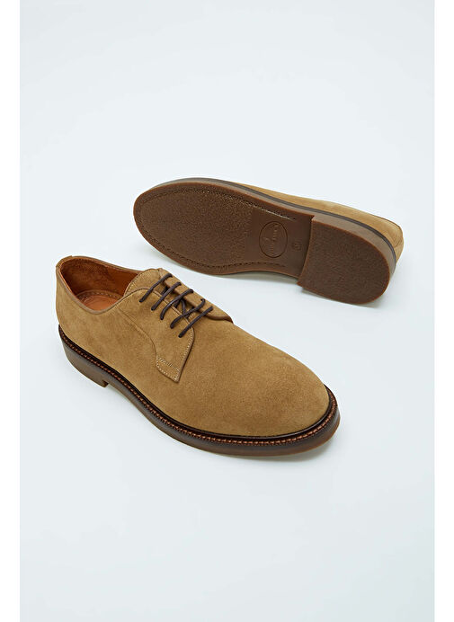 Tamer Tanca Erkek Hakiki Deri Bej Casual Ayakkabı - Görsel 4