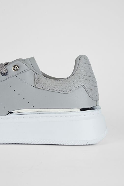 Valmenti Erkek Gri Suni Deri Sneakers & Spor Ayakkabı - Görsel 6