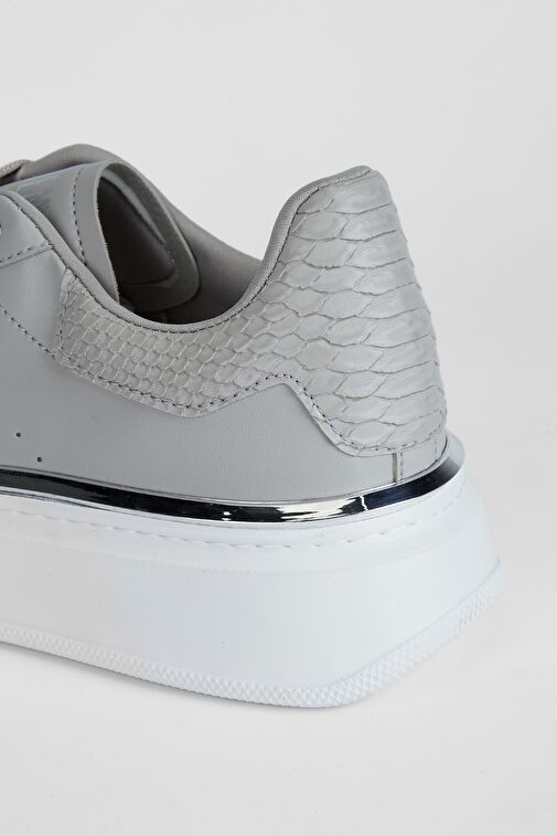 Valmenti Erkek Gri Suni Deri Sneakers & Spor Ayakkabı - Görsel 8