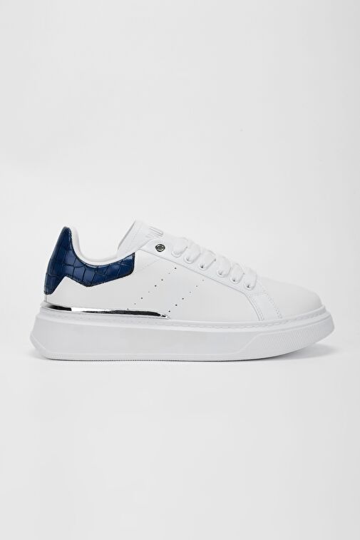 Valmenti Erkek Beyaz Suni Deri Sneakers & Spor Ayakkabı - Görsel 2