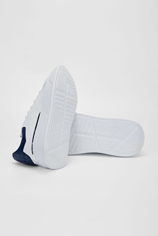 Valmenti Erkek Beyaz Suni Deri Sneakers & Spor Ayakkabı - Görsel 6