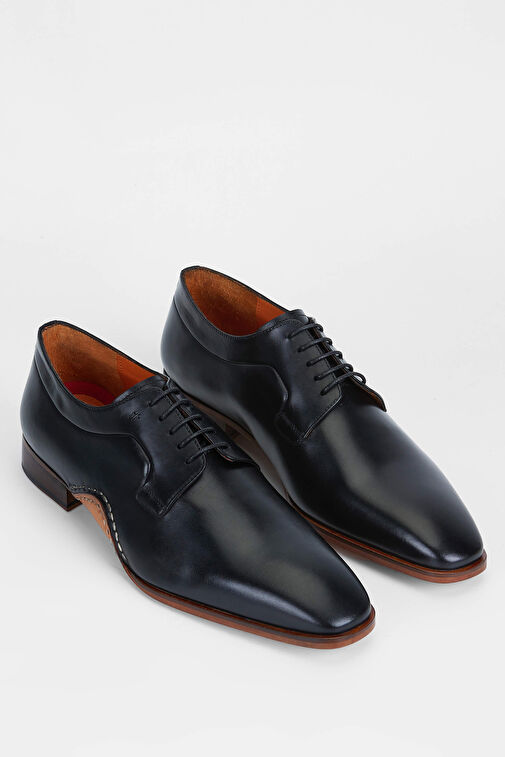 Tamer Tanca Erkek Hakiki Deri Siyah Klasik Ayakkabı - Görsel 3