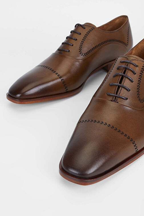 Tamer Tanca Siyah Erkek Deri Klasik Ayakkabı 987 010 ERK AYK SK23/24 - Görsel 4