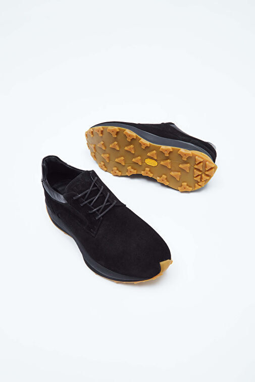 Tamer Tanca Erkek Hakiki Deri Siyah Sneakers & Spor Ayakkabı - Görsel 4