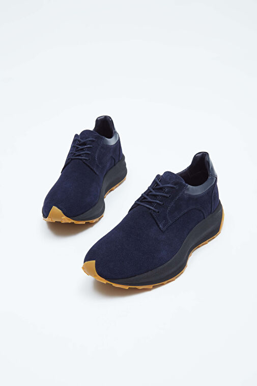 Tamer Tanca Kahverengi Erkek Süet Sneaker 698 1053-6 ERK AYK SK23/24 - Görsel 2