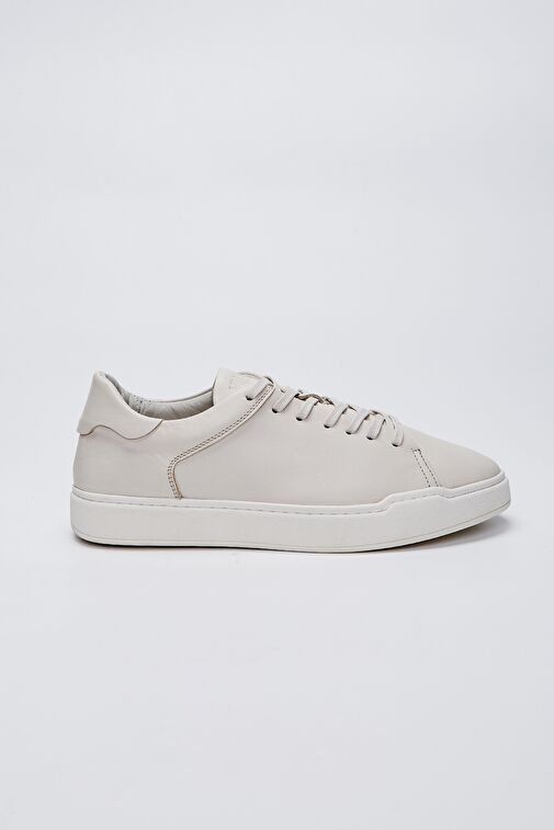 Valmenti Erkek Bej Hakiki Deri Sneakers & Spor Ayakkabı - Görsel 2