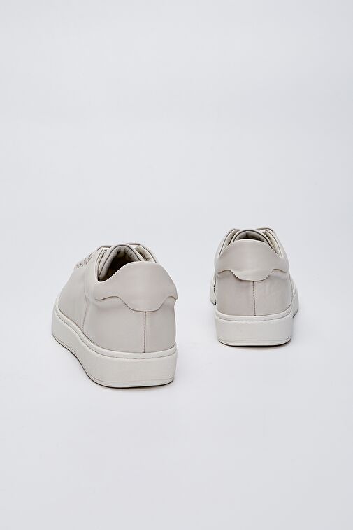 Valmenti Erkek Bej Hakiki Deri Sneakers & Spor Ayakkabı - Görsel 4