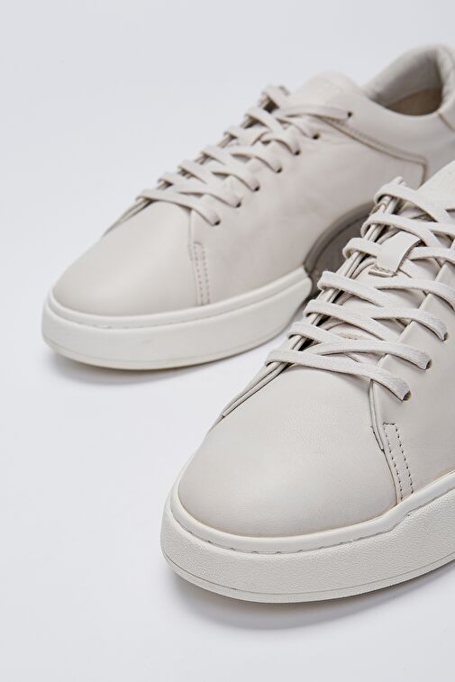 Valmenti Erkek Bej Hakiki Deri Sneakers & Spor Ayakkabı - Görsel 5