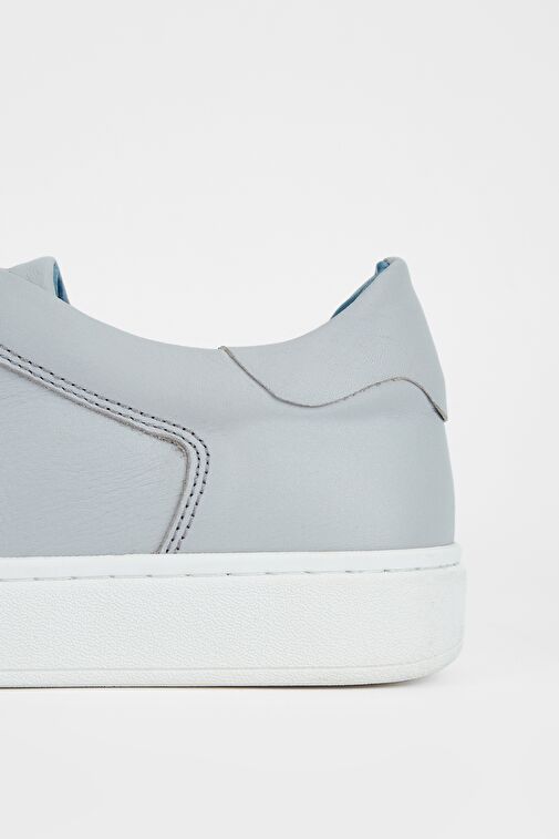 Valmenti Gri Erkek Deri Sneaker 167 7046 ERK AYK Y23 - Görsel 6
