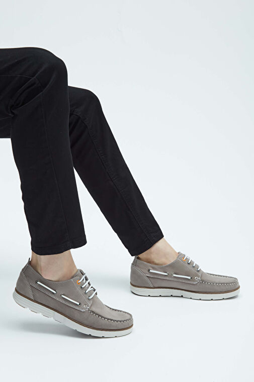 Tamer Tanca Erkek Hakiki Deri Taş Casual Ayakkabı - Görsel 4