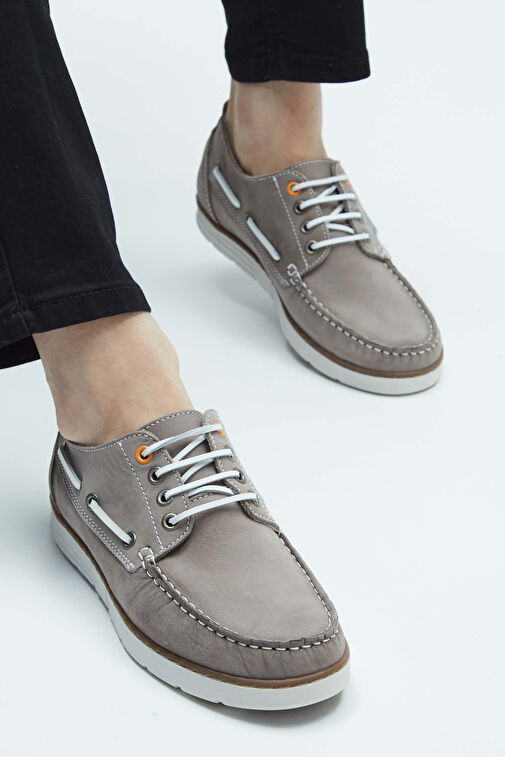 Tamer Tanca Erkek Hakiki Deri Taş Casual Ayakkabı - Görsel 5