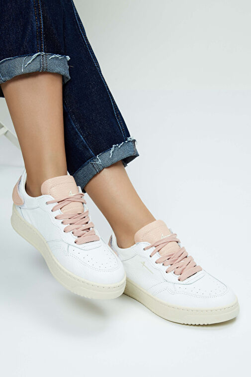 Fourline Kadın Hakiki Deri Pembe Sneakers & Spor Ayakkabı - Görsel 5