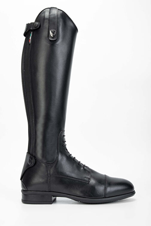 Tattini Unisex Hakiki Deri Siyah (Large) Binici Cizmesi Çizme - Görsel 2