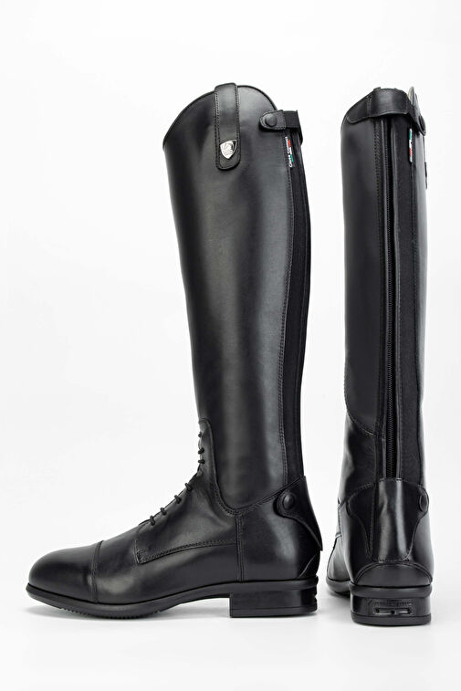 Tattini Unisex Hakiki Deri Siyah (Large) Binici Cizmesi Çizme - Görsel 4