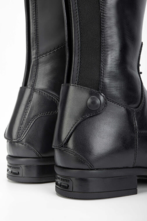 Tattini Unisex Hakiki Deri Siyah (Large) Binici Cizmesi Çizme - Görsel 5