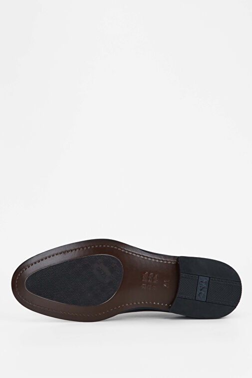 Tamer Tanca Erkek Hakiki Deri Siyah Bufalo Klasik Ayakkabı - Görsel 7