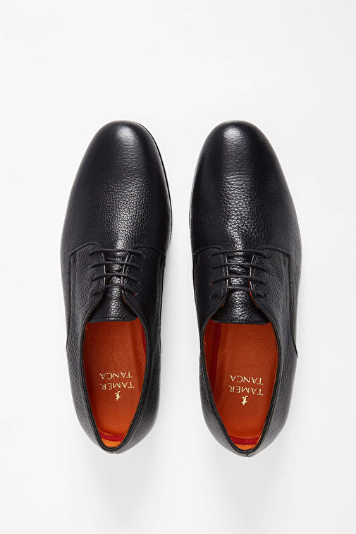 Tamer Tanca Erkek Hakiki Deri Siyah Klasik Ayakkabı - Görsel 4