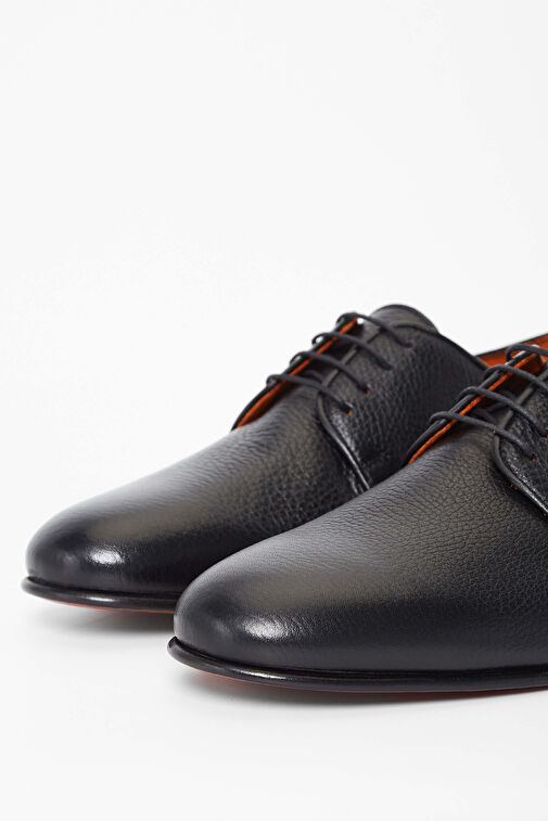 Tamer Tanca Erkek Hakiki Deri Siyah Klasik Ayakkabı - Görsel 5