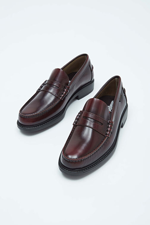 CALLAGHAN Erkek Hakiki Deri Bordo Makosen Ayakkabı - Görsel 5