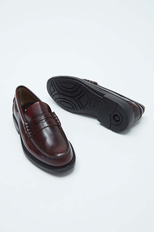 CALLAGHAN Erkek Hakiki Deri Bordo Makosen Ayakkabı - Görsel 7