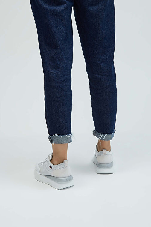 CALLAGHAN Kadın Deri & Tekstil Beyaz/Bej Sneakers & Spor Ayakkabı - Görsel 3