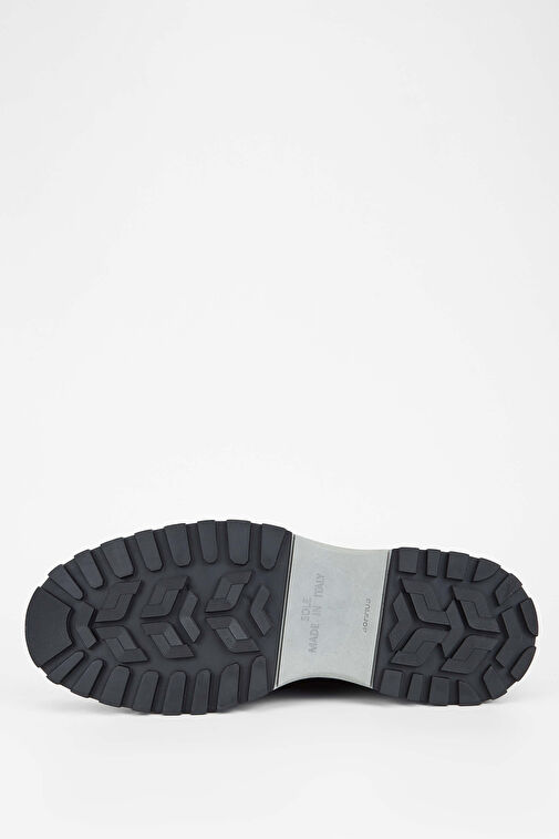 Tamer Tanca Erkek Hakiki Deri Siyah Süet Casual Ayakkabı - Görsel 6