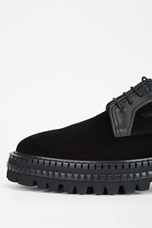 Tamer Tanca Siyah Erkek Süet Günlük Ayakkabı 537 3248 ERK AYK SK23/24 - Görsel 4