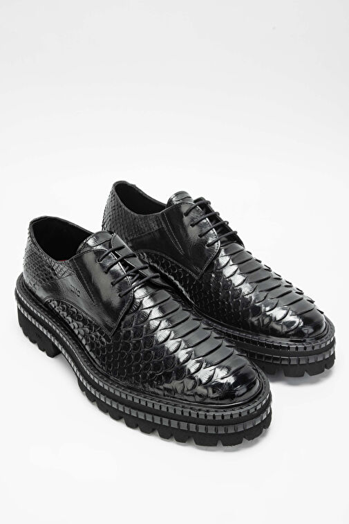 Tamer Tanca Siyah Erkek Deri Günlük Ayakkabı 537 3251 ERK AYK SK23/24 - Görsel 3