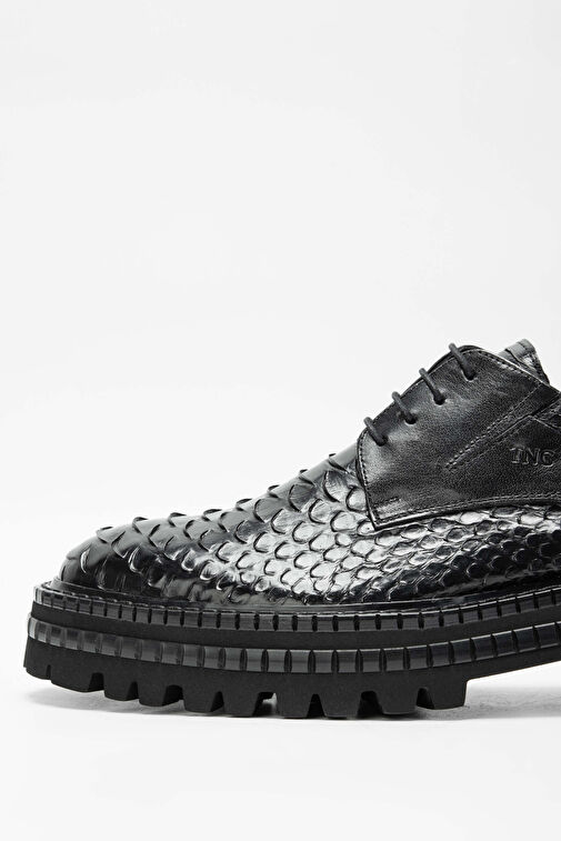 Tamer Tanca Siyah Erkek Deri Günlük Ayakkabı 537 3251 ERK AYK SK23/24 - Görsel 5