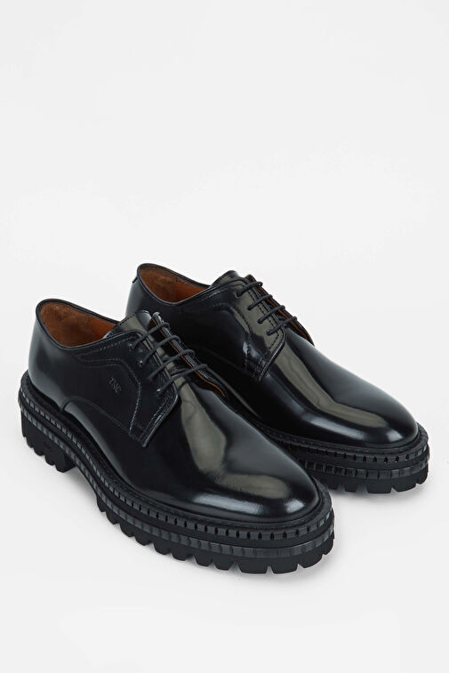 Tamer Tanca Erkek Hakiki Deri Siyah Açma Casual Ayakkabı - Görsel 3
