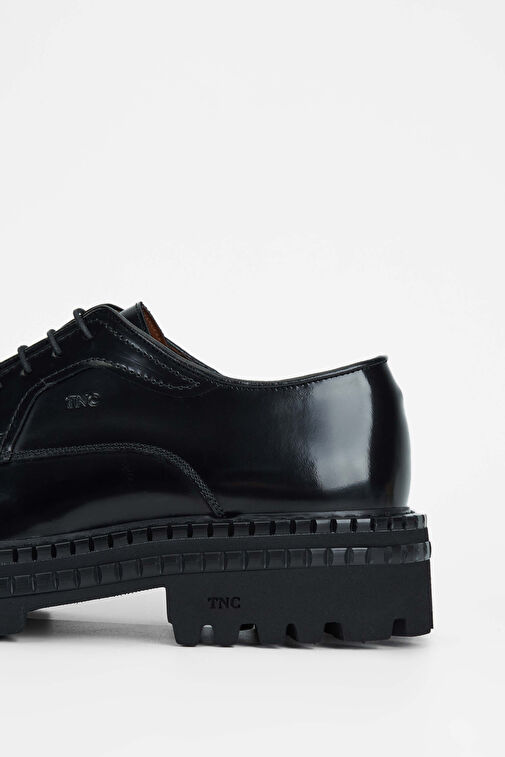 Tamer Tanca Erkek Hakiki Deri Siyah Açma Casual Ayakkabı - Görsel 5