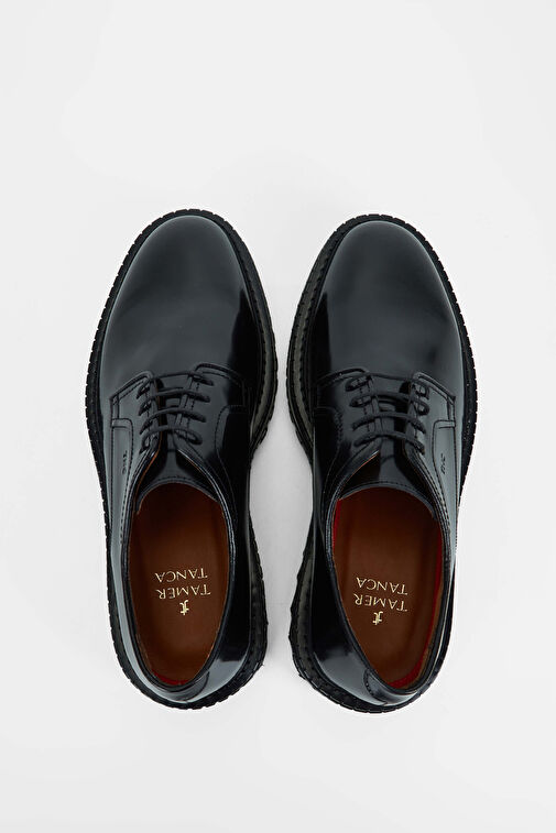 Tamer Tanca Erkek Hakiki Deri Siyah Açma Casual Ayakkabı - Görsel 6