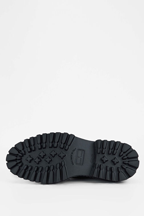 Tamer Tanca Erkek Hakiki Deri Siyah Açma Casual Ayakkabı - Görsel 7