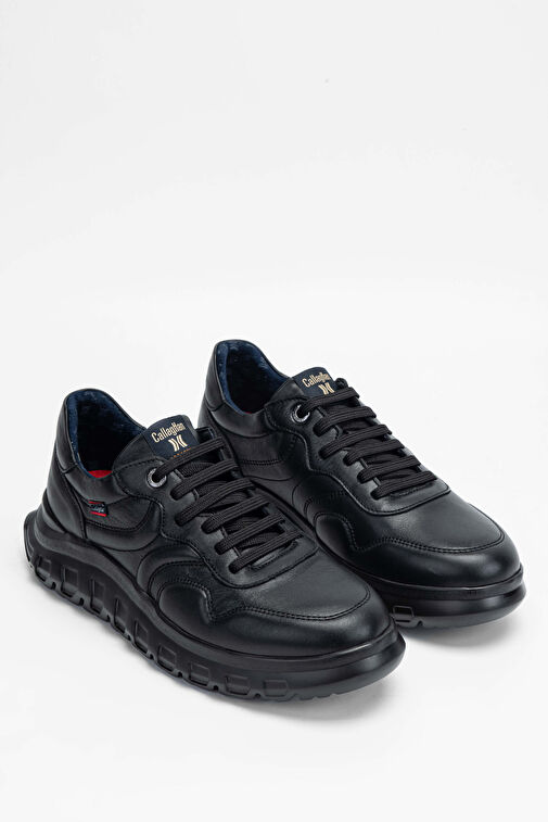 CALLAGHAN Erkek Hakiki Deri Siyah Deri Sneakers & Spor Ayakkabı - Görsel 2