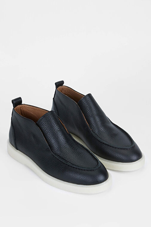 Tamer Tanca Kadın Hakiki Deri Siyah Casual Bot - Görsel 3