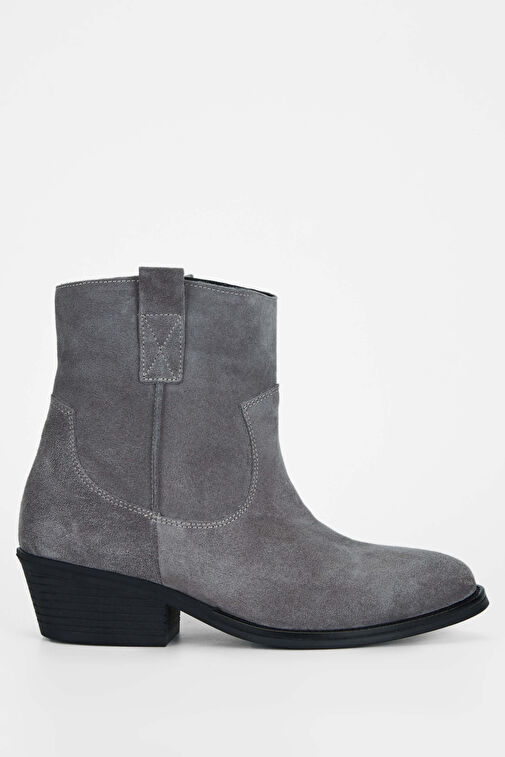 Tamer Tanca Kadın Hakiki Deri Vizon Western Bot - Görsel 2