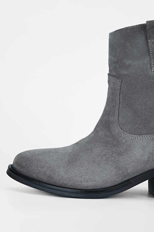 Tamer Tanca Kadın Hakiki Deri Vizon Western Bot - Görsel 4